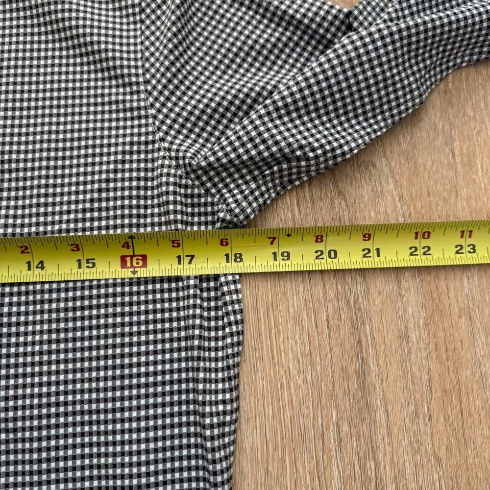 Rhone Commuter Shirt Mens Small Orso Brown Check Slim Fit Stretch Button Up - Picture 7 of 9